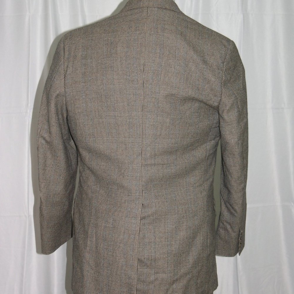 Fabrizio New York Taupe Plaid Three Button Suit 3… - image 8